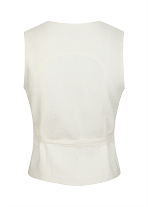 Samara ramie waistcoat Hvid Neo Noir 